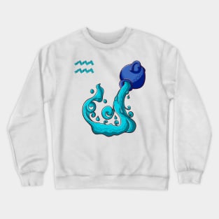 the aquarius Crewneck Sweatshirt